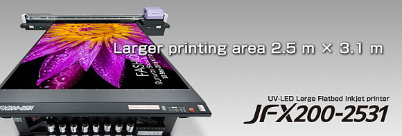Plošni UV-LED printer velikog formata JFX200-2531